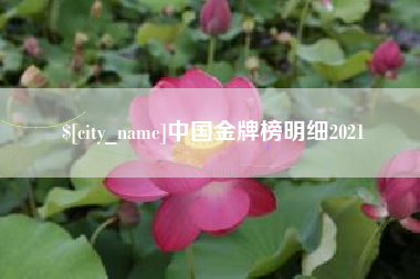 安溪中国金牌榜明细2021