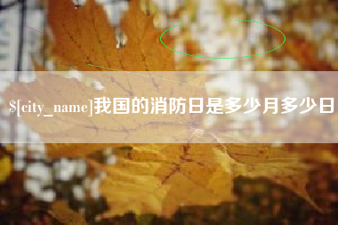 安溪我国的消防日是多少月多少日