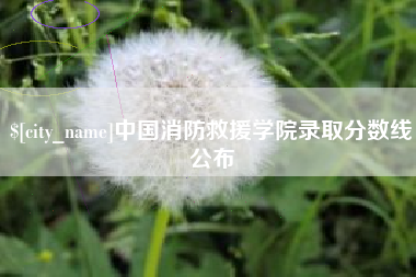 安溪中国消防救援学院录取分数线公布
