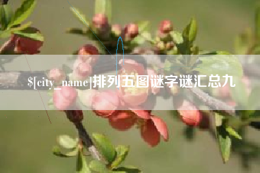 安溪排列五图谜字谜汇总九
