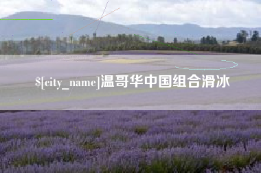 安溪温哥华中国组合滑冰