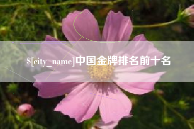 安溪中国金牌排名前十名