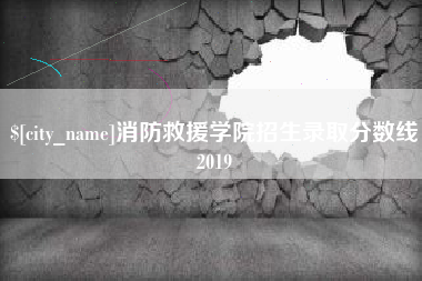 安溪消防救援学院招生录取分数线2019