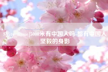 安溪5000米有中国人吗-都有中国人坚毅的身影