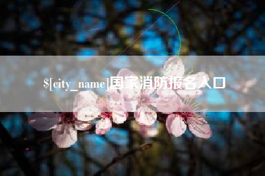 安溪国家消防报名入口