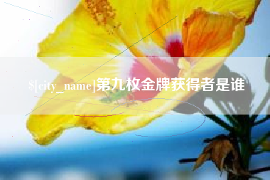 安溪第九枚金牌获得者是谁
