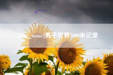 安溪男子世界5000米记录