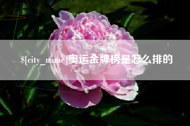 安溪奥运金牌榜是怎么排的