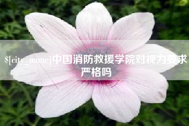 安溪中国消防救援学院对视力要求严格吗