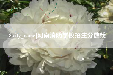 安溪河南消防学校招生分数线