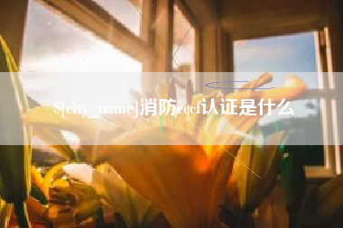 安溪消防cccf认证是什么