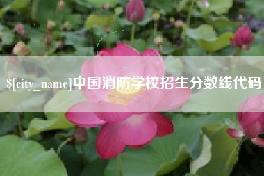 安溪中国消防学校招生分数线代码
