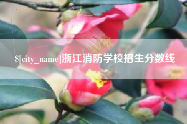 安溪浙江消防学校招生分数线
