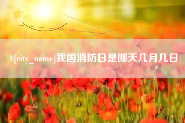 安溪我国消防日是哪天几月几日