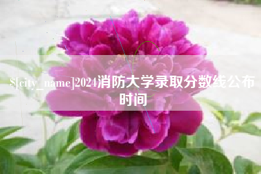 安溪2024消防大学录取分数线公布时间