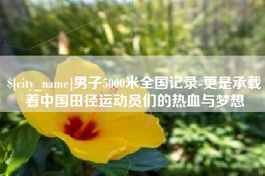 安溪男子5000米全国记录-更是承载着中国田径运动员们的热血与梦想