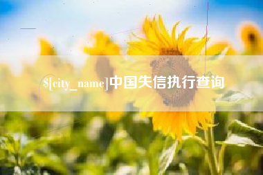 安溪中国失信执行查询