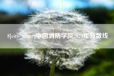 安溪中国消防学院2024年分数线