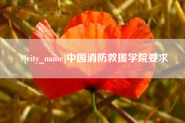 安溪中国消防救援学院要求