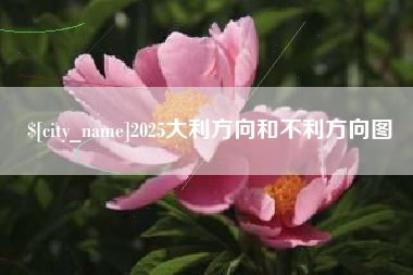 安溪2025大利方向和不利方向图