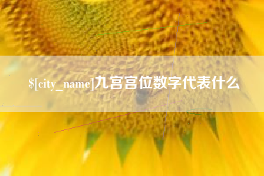 安溪九宫宫位数字代表什么