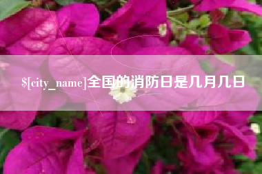 安溪全国的消防日是几月几日