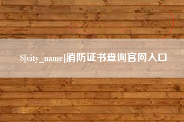 安溪消防证书查询官网入口