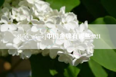 安溪中国金牌有哪些2021